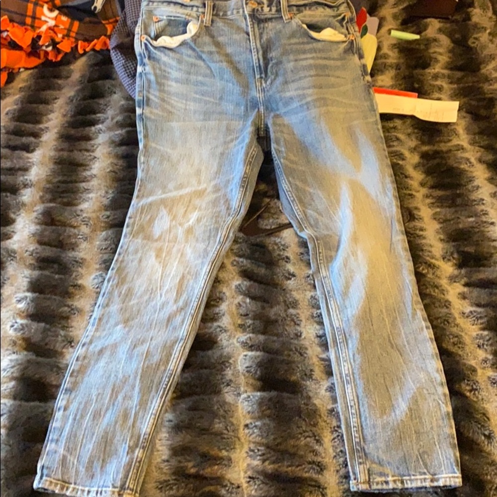 Stacked skinny jeans